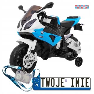 BMW S1000 RR Motor na akumulator - Kółeczka pomocnicze, Nóżka podpórka