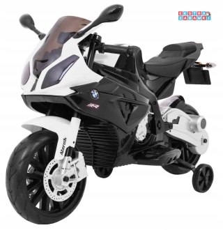 Czarny BMW S1000 RR na akumulator - Kółeczka pomocnicze, Nóżka podpórka