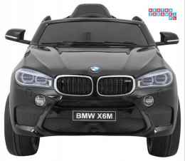 [JJ2199.EXL] BMW X6M Lakierowane na akumulator 2x45W 12V/7Ah Pilot EVA Wolny Start Audio LED - czarny