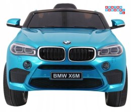[JJ2199.EXL] BMW X6M Lakierowane na akumulator 2x45W 12V/7Ah Pilot EVA Wolny Start Audio LED - niebieski