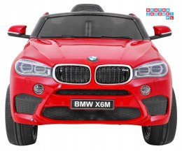 [JJ2199.EXL] BMW X6M Lakierowane na akumulator 2x45W 12V/7Ah Pilot EVA Wolny Start Audio LED - czerwony