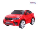 BMW X6M XXL Lakierowane Auto na akumulator Pilot Ekoskóra Pasy Wolny Start MP3 LED