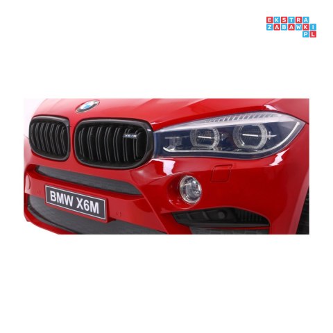 BMW X6M XXL Lakierowane Auto na akumulator Pilot Ekoskóra Pasy Wolny Start MP3 LED