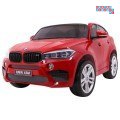 BMW X6M XXL Lakierowane Auto na akumulator Pilot Ekoskóra Pasy Wolny Start MP3 LED