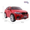 BMW X6M XXL Lakierowane Auto na akumulator Pilot Ekoskóra Pasy Wolny Start MP3 LED