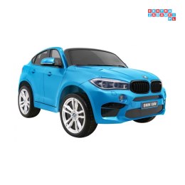 BMW X6M XXL Lakierowane Auto na akumulator Pilot Ekoskóra Pasy Wolny Start MP3 LED