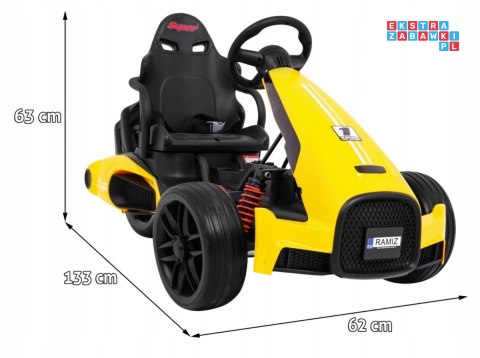Bolid XR-1 Gokart na akumulator z Regulowaną kierownicą i Profilowanym siedzeniem