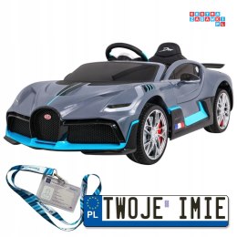 Bugatti Divo na akumulator z Pilotem Pojazd dla dzieci EVA Wolny Start LED MP3