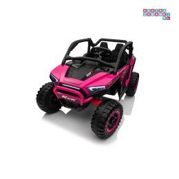 [XMX-639] Buggy KCK na akumulator 4x50W 24V/7Ah ekoskóra EVA MP3 Bluetooth - różowy