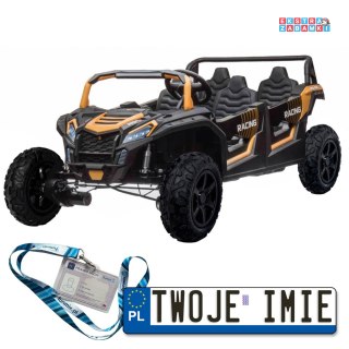 Czarny ATV RACING UTV2000 buggy na akumulator - czarny, 4x150W, Koła AIR, MP3