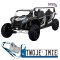 [A033.LIION] Buggy ATV RACING UTV2000 czteroosobowy Li-ion na akumulator 4x150W 24V/15Ah Koła pompowane MP3 - biały