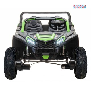 Zielony Buggy ATV RACING UTV2000 buggy na akumulator czteroosobowy - zielony, 4x150W, Koła pompowane, MP3 [A033.LIION]