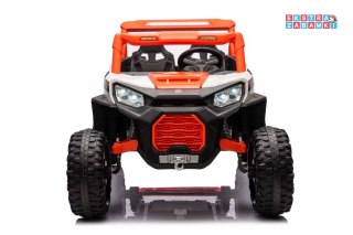Czerwony NEL-913 buggy na akumulator 4x4 - czerwony, 4x45W, Ekoskóra, EVA, LED, Bluetooth [19895]