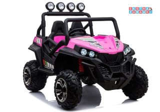 Buggy S2588 na akumulator 4x4 - czarny, 4x45W, ekoskóra, EVA, LED, MP3