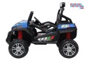 [20314] Buggy S2588 dwuosobowy na akumulator 24V/7Ah 4x45W Ekoskóra EVA LED Bluetooth - niebieski