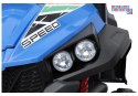[20314] Buggy S2588 dwuosobowy na akumulator 24V/7Ah 4x45W Ekoskóra EVA LED Bluetooth - niebieski