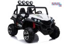 [20313] Buggy S2588 dwuosobowy na akumulator 24V/7Ah 4x45W Ekoskóra EVA LED Bluetooth - biały