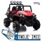 [20312] Buggy S2588 dwuosobowy na akumulator 24V/7Ah 4x45W Ekoskóra EVA LED Bluetooth - czerwony