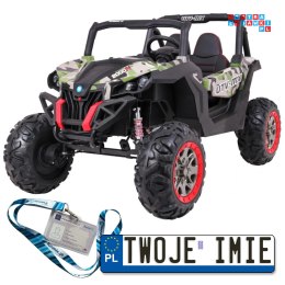 [XMX-603] Buggy SUPERSTAR UTV-MX dwuosobowy 4x45W 12V/14Ah pilot, pokrowiec, LED, BT - moro