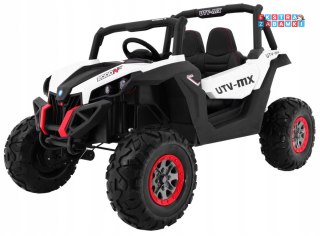 XMX-603-MP4 Buggy SuperStar na akumulator dwuosobowy - biały, 24V/7Ah, 4x45W, Dotykowy panel mp4, Pilot, LED [XMX-603-MP4]