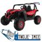 [XMX-603-MP4] Buggy SuperStar MP4 na akumulator 24V/7Ah 4x45W Dotykowy panel mp4 Pilot LED - czerwony