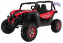 [XMX-603-MP4] Buggy SuperStar MP4 na akumulator 24V/7Ah 4x45W Dotykowy panel mp4 Pilot LED - czerwony