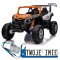 [BBH-028] Buggy UTV x3 off-road na akumulator 4x200W 24V/9Ah EVA Bluetooth ekoskóra - pomarańczowy