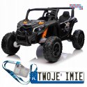 [BBH-028] Buggy UTV x3 off-road na akumulator 4x200W 24V/9Ah EVA Bluetooth ekoskóra - czarny