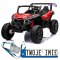 [BBH-028] Buggy UTV x3 off-road na akumulator 4x200W 24V/9Ah EVA Bluetooth ekoskóra - czerwony