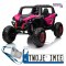 [XMX-603B] Buggy UTV-MX 2000n na akumulator 4x75W 24V/7Ah LED EVA ekoskóra USB MP3 - różowy
