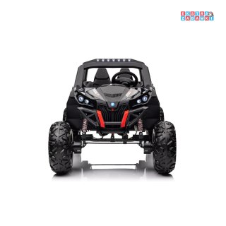 Czarny UTV-MX 2000n buggy na akumulator 4x4 - czarny, 4x75W, 24V/7Ah, LED, EVA, ekoskóra, USB, MP3 [XMX-603B]