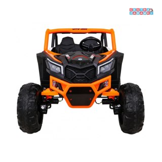 Czarny UTV-MX buggy na akumulator 4x4 - czarny, 4x60W, pilot, LED, EVA [XMX-613]