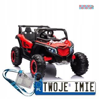 Buggy UTV NEL-901 buggy na akumulator 4x4 - czarny, ekoskóra, EVA, LED, Bluetooth, USB