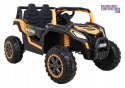 [A036] Auto Buggy UTV Racing na akumulator 4x45W 12V/10Ah MP3 Pilot Wolny Start - złoty