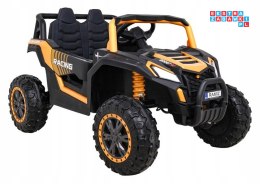[A036] Auto Buggy UTV Racing na akumulator 4x45W 12V/10Ah MP3 Pilot Wolny Start - złoty