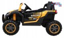 [A036] Auto Buggy UTV Racing na akumulator 4x45W 12V/10Ah MP3 Pilot Wolny Start - złoty