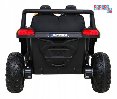 [A036] Auto Buggy UTV Racing na akumulator 4x45W 12V/10Ah MP3 Pilot Wolny Start - złoty