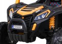 [A036] Auto Buggy UTV Racing na akumulator 4x45W 12V/10Ah MP3 Pilot Wolny Start - złoty