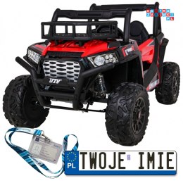 [JS360B] Buggy UTV Terenówka na akumulator 24V/7Ah 2x200W Pilot Bagażnik EVA MP3 LED - czerwony