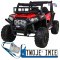 [JS360B] Buggy UTV Terenówka na akumulator 24V/7Ah 2x200W Pilot Bagażnik EVA MP3 LED - czerwony