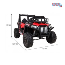 [JS360B] Buggy UTV Terenówka na akumulator 24V/7Ah 2x200W Pilot Bagażnik EVA MP3 LED - czerwony