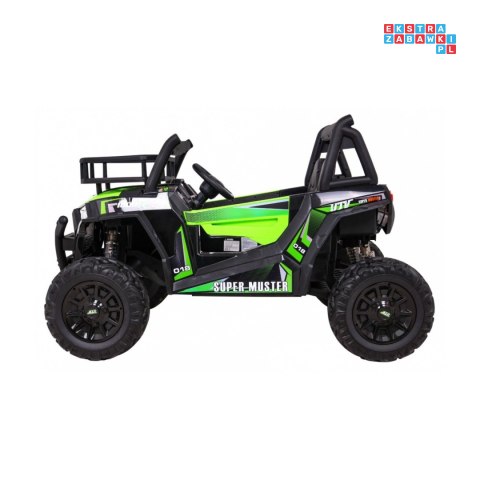 [JS360B] Buggy UTV Terenówka na akumulator 24V/7Ah 2x200W Pilot Bagażnik EVA MP3 LED - zielony