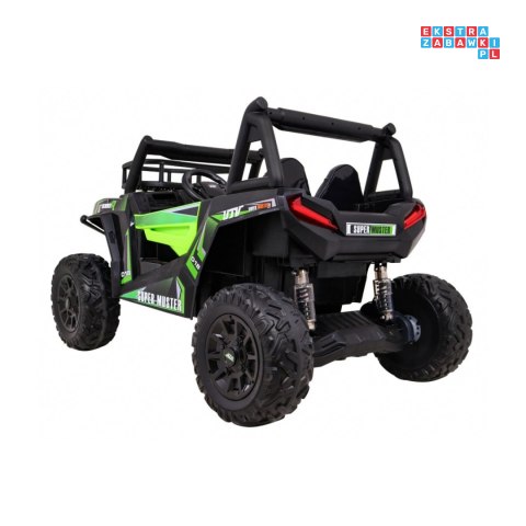 [JS360B] Buggy UTV Terenówka na akumulator 24V/7Ah 2x200W Pilot Bagażnik EVA MP3 LED - zielony