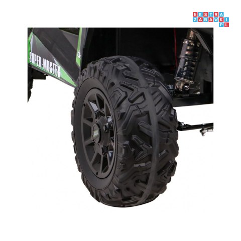 [JS360B] Buggy UTV Terenówka na akumulator 24V/7Ah 2x200W Pilot Bagażnik EVA MP3 LED - zielony