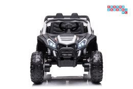 [A036] Buggy UTV 2000M Racing 4x45W 12V/7Ah koła EVA, pokrowiec, pilot, LED - biały