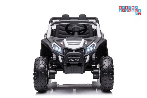 [A036] Buggy UTV 2000M Racing 4x45W 12V/7Ah koła EVA, pokrowiec, pilot, LED - biały