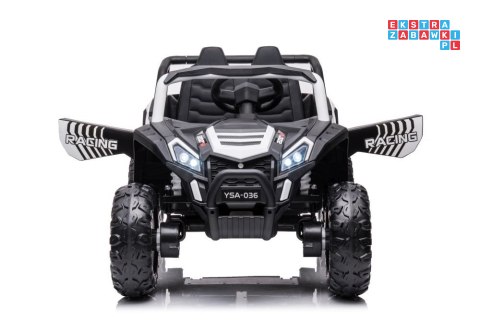 [A036] Buggy UTV 2000M Racing 4x45W 12V/7Ah koła EVA, pokrowiec, pilot, LED - biały
