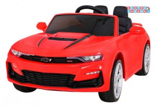 Czerwone Chevrolet Camaro 2SS na akumulator - Pilot, Koła EVA, Wolny Start, Dźwięki, Światła