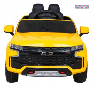 Żółte Chevrolet Tahoe na akumulator - Pilot, EVA, Radio MP3, LED