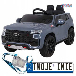 Szare Chevrolet Tahoe na akumulator - Pilot, EVA, Radio MP3, LED